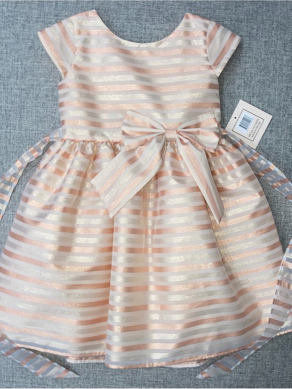 Sweet Kids USA size 7 organza party dress NWT